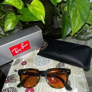 Unisex “Meteor Striped Havana” Frame Green Gradient Brown/ lens yellow